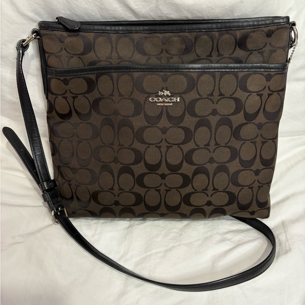 Coach Brown/Black Crossbody Bag